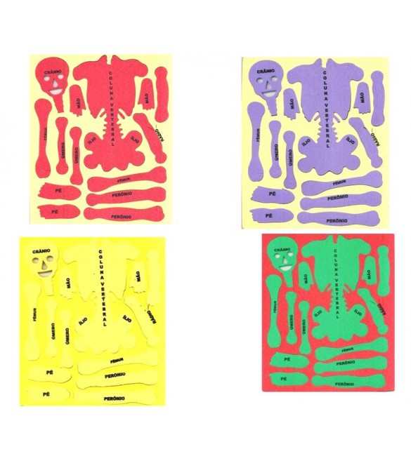 Esqueleto Partes em EVA Escolar Life Toy